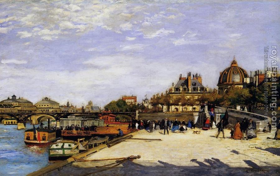 Pierre Auguste Renoir : The Pont des Arts and the Institut de France